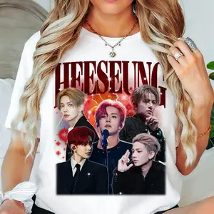 [SALE UP TO 50% + FREE SHIP] Heeseung KPOP Vintage Comfort Color Shirt