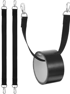 4-Piece Electrical Tape Strap Set, Includes Clip Hooks, Polyester Tape Holder Chain, Measurement Chain, Ideal for Box Structures, Tool Bags