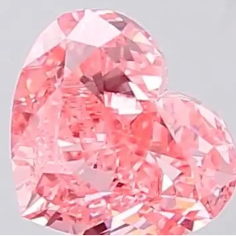 Lab grown Pink Heart-Shaped Diamond