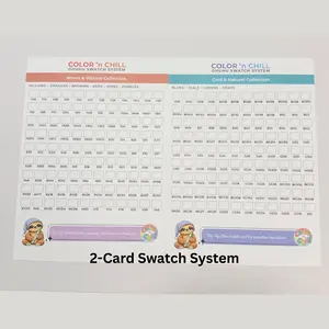 Color ’n Chill Swatch System (2-Card Set) | 216 Ohuhu Honolulu Colors | Track & Collect Your Markers