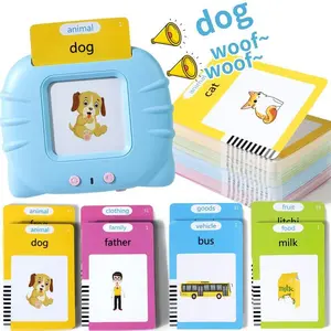 English  Interactive Talking Flash Cards Learning Toy for Toddlers and Preschoolers 224 Vibrant Words, Lightweight, Durable，EducationalLanguage educationallanguage learning toy Cards