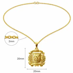 Escudo Brass Necklace