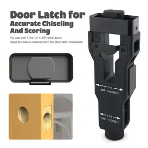 Door Latch Mortise Tool Kit, Professional Installation Set for 1-3/4 Inch or 1-3/8 Inch Thick Doors, Clean and Accurate Door Latch Installation, Door Hardware