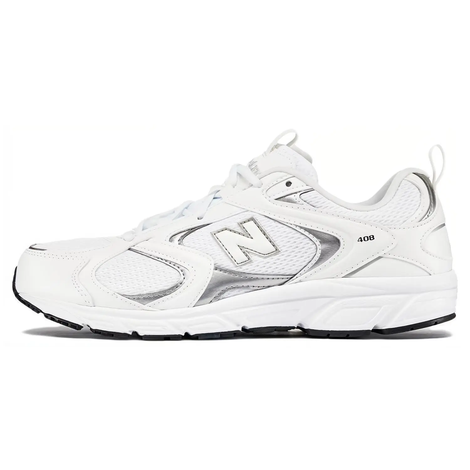 New Balance 408 White Silver' Versatile Comfort Mid Top Casual Running Shoes Unisex ML408W
