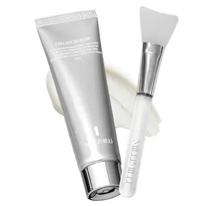 [millimilli] Collapy 3D Mask | Vegan Collagen Peel Off Face Mask with Silicone Brush for Glowing Skin