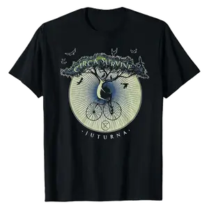 Circa Survive Band Juturna Tour Black Shirt Concert Tee Unisex Cotton One Side T-Shirt