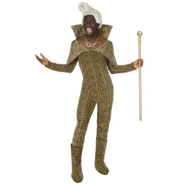 5th Element Ruby Rhod Costume with Wig, Clothes, Polyester