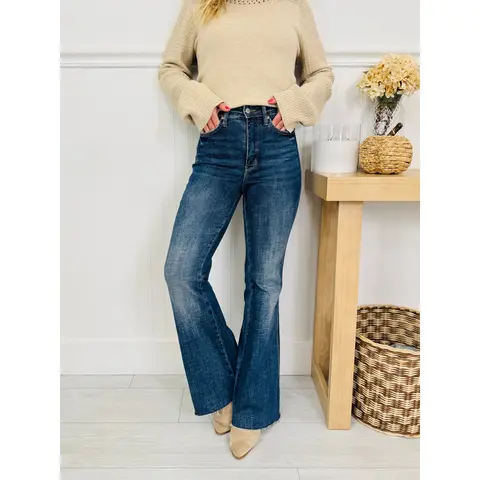 Judy Blue Trifecta Flare Tummy Control Butt Lifting Flare Jeans