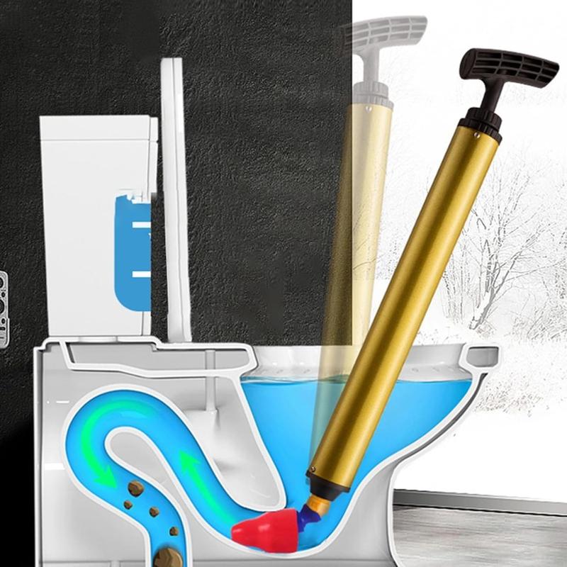 High Pressure Toilet Plunger, Toilet Unclogger Air Drain Blaster, Drain Plumb Plunger Gun, Heavy Duty Plunger for Bathroom and Plumbing Clogs
