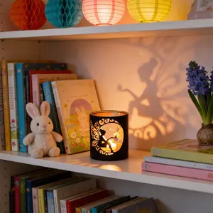 1pc Flower Fairy Tealight Holder, fairy motif, tabletop candle ornament, Vintage candle stand, mosaic tealight cup. Suitable for home decor, table centerpieces, Easter, Valentine's Day, Mother's Day, weddings, birthday parties, and garden decor