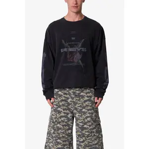Preys L/S Tee - Washed Black
