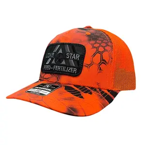 Kryptek Inferno / Blaze Orange 112PFP with Black Patch