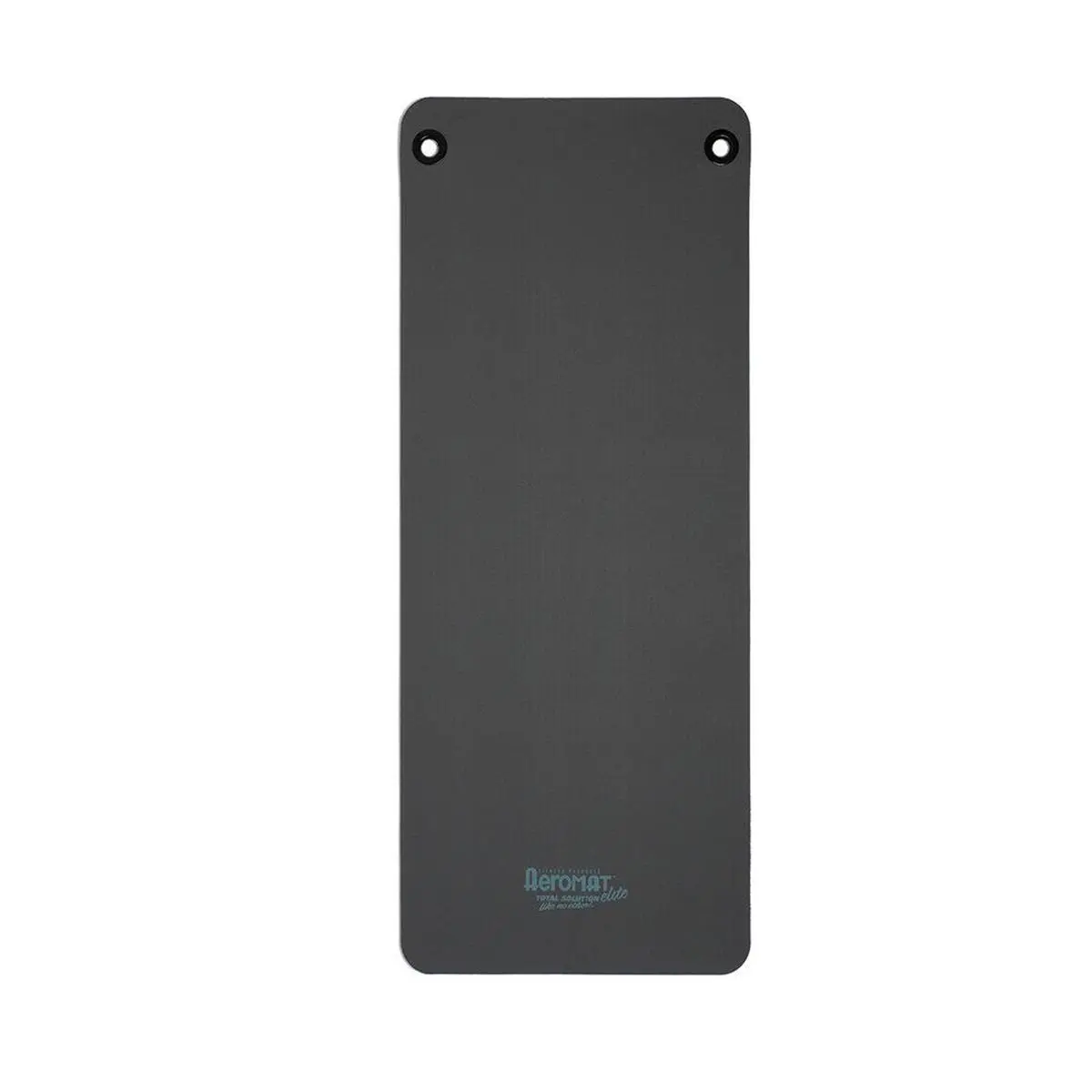 AGM Group Aeromat Elite Fitness Floor Exercise Mat - 0.5in Thick NBR Foam Mat (0.5x23x56in, Charcoal), Lightweight, Durable, Eyelets, Convenient Carry Handle, Easy to Clean, Yoga/Matwork, Latex & 6P Free, Convenient Carrying Handle