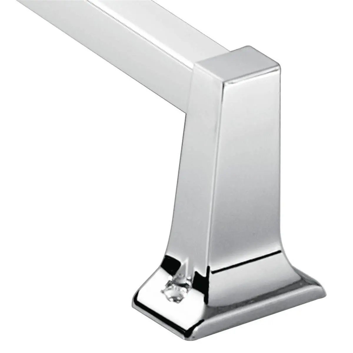 Moen 24 in. Chrome Finish Wall-Mounted Vertical Bar - High-Quality Bathroom Fixture, Dependable, Towel-Holding, Easy Installation, Highly Reflective Mirror-Like Look, Mounting Hardware Included, Ideal for Cosy Apartments & Spacious Homes
