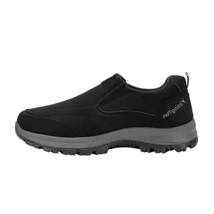 Fittington Men's StriderX Outdoor Slip-On V1 Durable Synthetic Leather Rubber Sole for Casual Walking and Running Outdoorfun Athletic Shoes Mesh Shoes