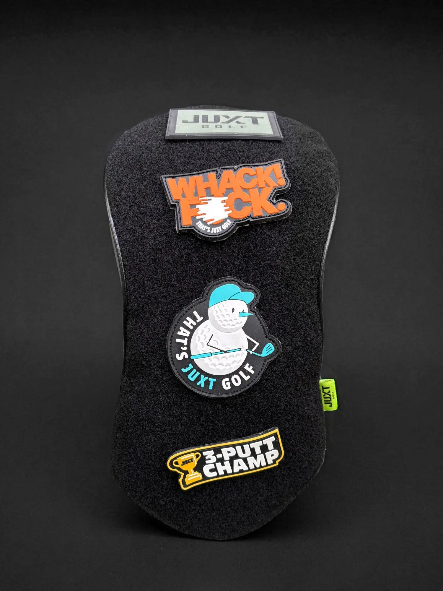 Customizable Driver Headcover for Golfers, Premium Vegan Leather with Velcro Loops for Patch Swaps, Magnetic Closure, Includes Patch Bundle & Shoe Bag, Bonus Patch