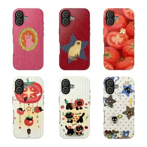 Cat Polka Dot Phone Case Collection – 6 Cute & Playful Cat Designs| Tough Protective Cover| Adorable Gift For Cat Lovers| Compatible With iPhone 17 Pro Max 17 Air 17Pro 16 15 14 13 12 11 Pro Max