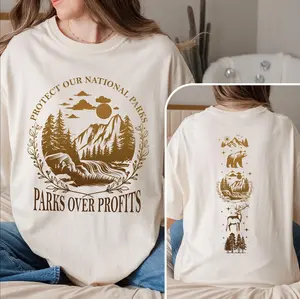 Protect Our National Parks Tshirt, Parks Over Profit Granola Girl Tee, Nature Lover Gift, 63 Park List, Save Our Parks, Park Ranger Shirt - Womenswear
