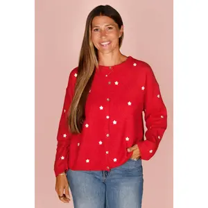 Red Starlet Cardigan