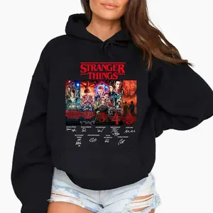Stranger Things Hoodie – Unisex Vintage Graphic Pullover shirt, Movie TV Show Hoodie