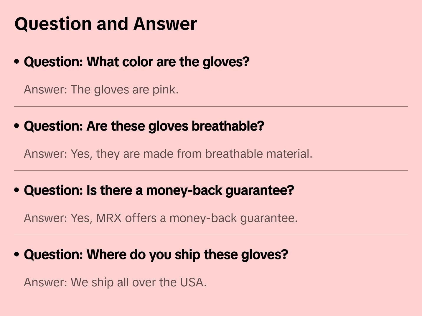 MRX Inner Gloves Muay Thai Support Wraps Pink