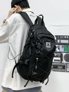 Fashionable Dual Shoulder Bag for Travel, Leisure, Fitness, Sports, Luggage, College Students' Commute Backpack, Stylish Bookbag, Lightweight Casual Daypack