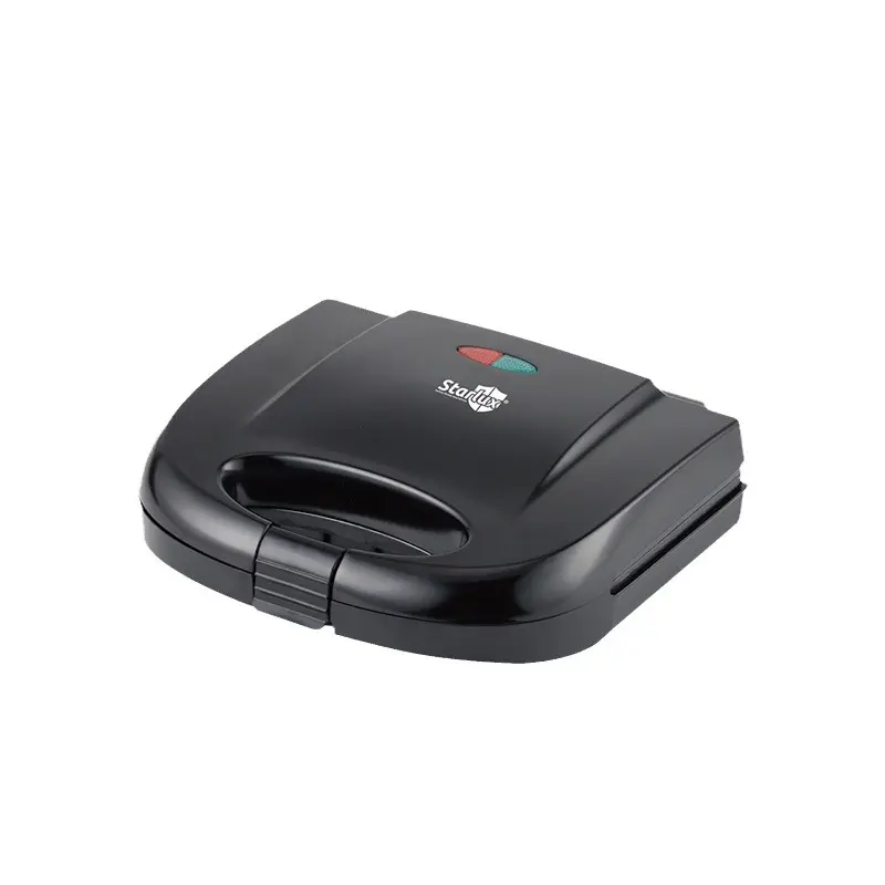 Compact Dual-Plate Mini Breakfast Machine - Double-Sided Heating Sandwich Press, Bake-Toast Appliance for Busy Workers, 23.4*9.3*22.5cm, 5(Triangle), 6(Stripes), 7(Waffle), Ideal for Family Daily Use