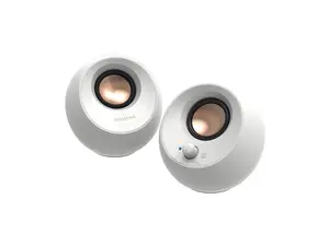 Creative Pebble V3 USB-C 2.0 Bluetooth Speaker System - 8 W RMS - White Creative Pebble V3 USB-C 2.0 Bluetooth Speaker System - 8 W RMS - White