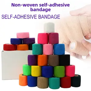 Manufacturer wholesale self-adhesive bandages non-woven finger protection sports elastic pet high-elastic bandages spot straight hair