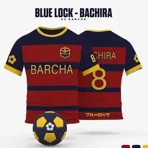 Anime Japanese Blue Lock Isagi Yoichi Football Jersey T-shirt Cosplay Hyoma Chigiri Meguru Bachira Tee Original Children Clothes