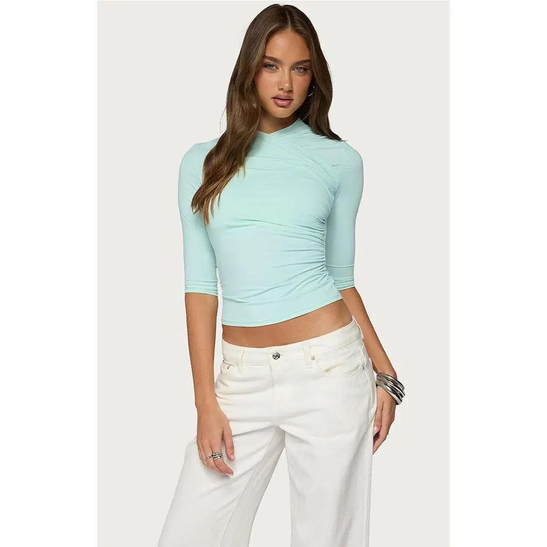 Edikted Women's Calypso Wrap Neck Top