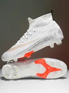 Youth Football Cleats for Boys and Girls, Professional Non-Slip Design, Durable PU Leather, Available in 4 Colors and Sizes 35-45