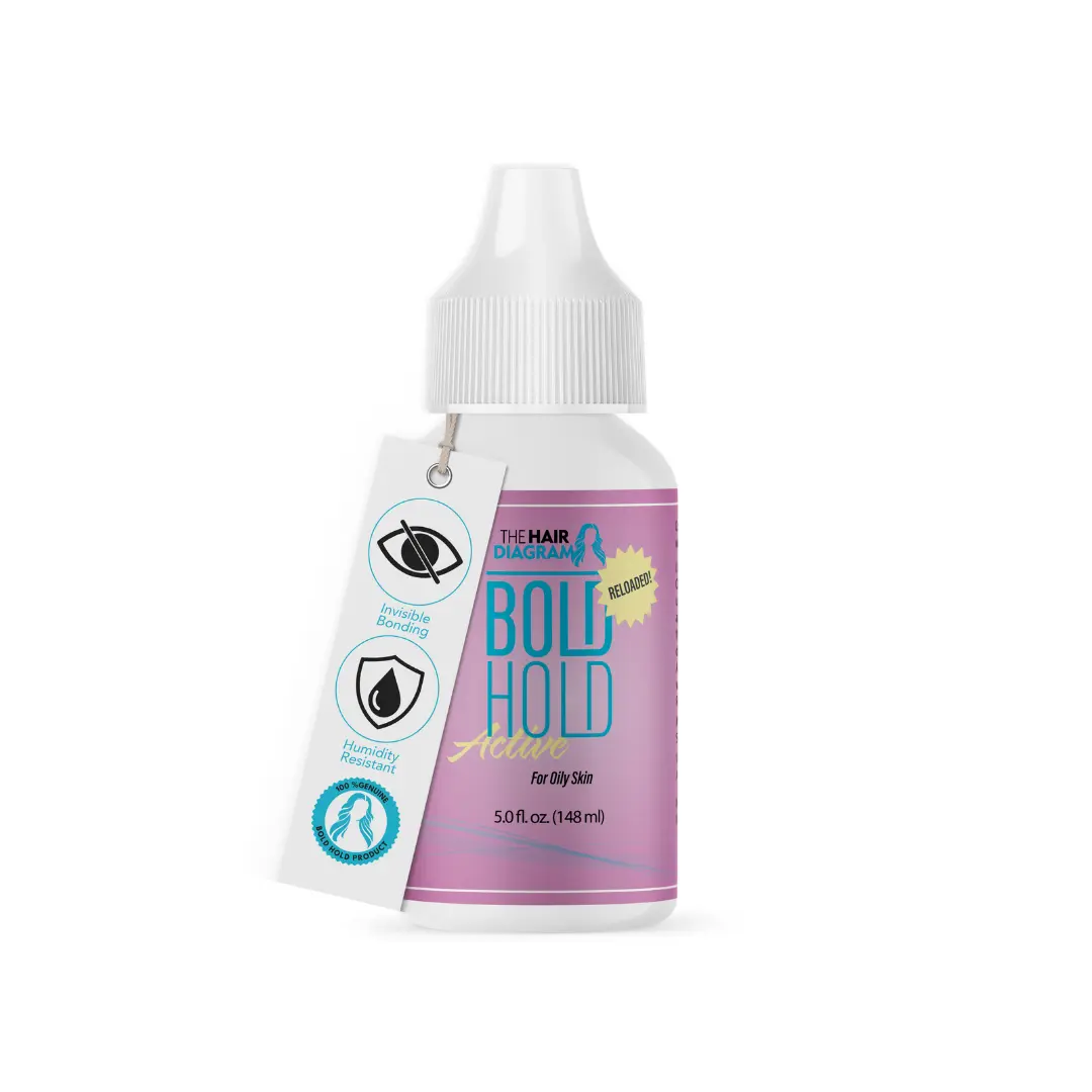 Bold Hold Active Wig Glue Adhesive 1.3oz - Non-Toxic, Waterproof, Humidity Resistant -  Waterproof  lace hair glue