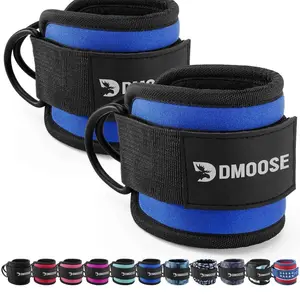 DMoose Ankle Strap for Cable Machine - One Size Fit with Premium Padding, Glute Kickback Ankle Strap, Ankle Cable Straps for Workout, Booty Workout, Leg Extension, Hip Abductors & Lower Body Exercises