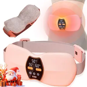 Menstrual Heating Pad Smart Uterus Warmer Belt, Cordless Heating Pad, Electric Waist Belt, Waist Vibrating Abdominal Massager ；Ideal Christmas Gift for Wife & Daughter