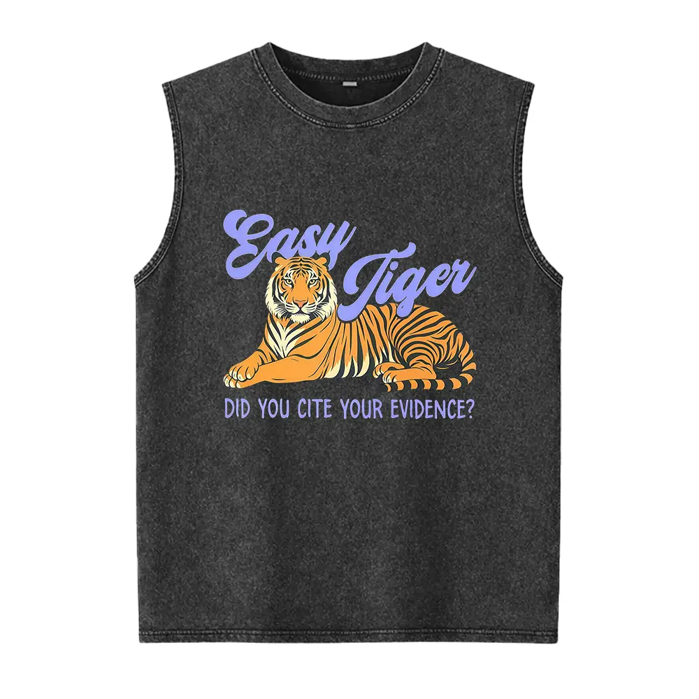 English Teacher Washed Vest, ELA Cite Your Evidence Washed Vest, Grammar Punctuation Washed Vest, Funny Gift for English Teacher, Easy Tiger Casual Cotton