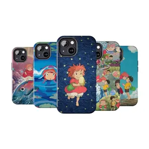 Cute Ponyo Phone Cases, Studio Ghibli For iPhone 17 - X, Samsung S25 - S21, Japanese Style Ocean Girl, Cartoon, Gift For Anime Lovers