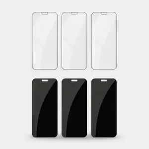 Screen Protector Bundle, Tempered Glass Anti-Scratch and Privacy Films, Smartphone Compatible with iPhone 15