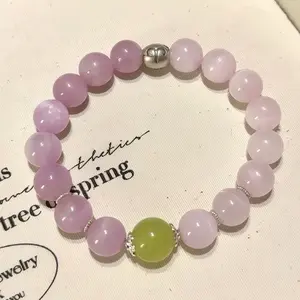 Aries Power | Amethyst & Green Aventurine Zodiac Crystal Bracelet