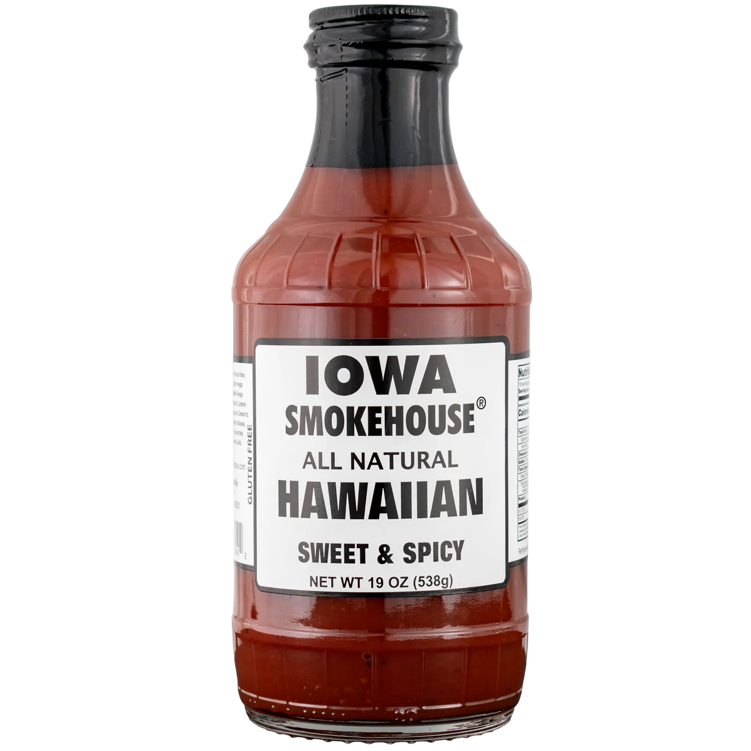 IOWA SMOKEHOUSE BBQ Sauce, Sweet & Spicy Hawaiian - 19 oz - All Natural Sauce