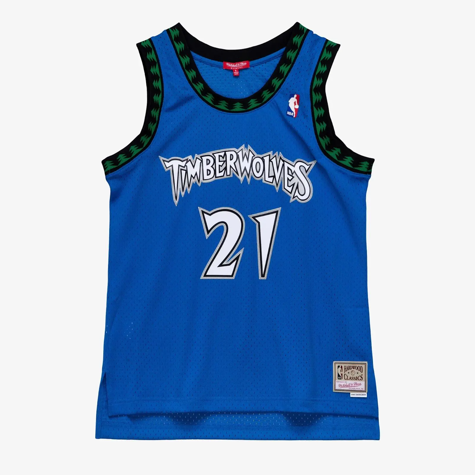 Women's Kevin Garnett Blue Minnesota Timberwolves 2003/04 Hardwood Classics Swingman Jersey NBA Throwback Basketball Fan Gear Mitchell & Ness