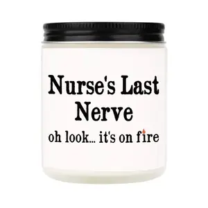 Funny Nurse Gifts for Women, Humorous Lavender Scented Candle, Cool Gifts for Nurses Christmas Graduation Birthday Appreciation, RN Registered Gift for Nurse Female, New Nurses, Nursing Student