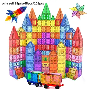 Magnetic Building Blocks Toy, Building Blocks Kit, Small Size Magnetic Tiles, Creative Playset for Kids, Stem Magnetic Blocks, Perfect Birthday/festival Gift, Unisex Design, Construction Building Blocks