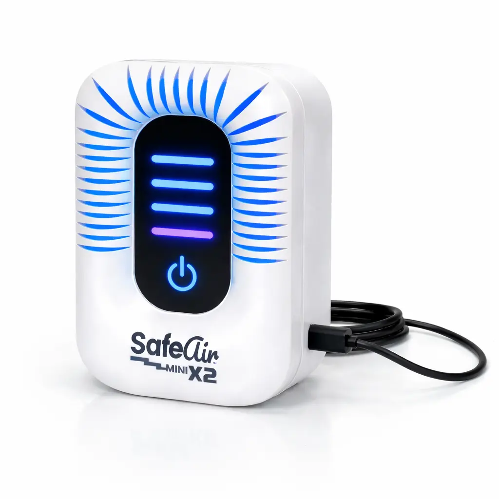 2026 SafeAir X2 Portable Air Purifier - Ultra Advanced, Plasma/Ozone/Ionizer Options, Multi-Settings USB, 650Sq.ft Coverage, Fresh Rain Smell, Eliminates Smoke & Severe Odors
