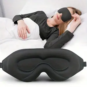 2-Pack 3D Contoured Sleep Mask For Both Men And Women, With Adjustable Strap, Soft And Breathable Design Perfect For Side Sleepers, Travel, Office Naps And Night Shifts, Offering Comfortable Coverage To Support Restful Deep Sleep