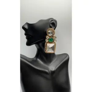 Polki dream deep green girl jewelry