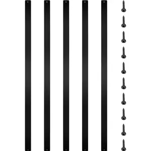 VEVOR Deck Balusters, 76 Pack Metal Deck Spindles, 29.5"x1" Staircase Baluster with Screws, Aluminum Alloy Deck Railing for Wood and Composite Deck, Stylish Baluster for Outdoor Stair Deck Porch