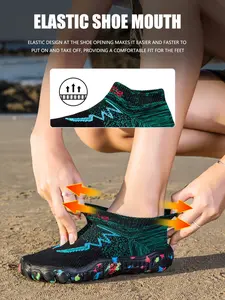 Unisex Breathable Wide Toe Water Shoes, Water Aqua Shoes, Non-Slip Low Top Sneakers, Comfortable All-Season Outdoor Activities, Lightweight Beach Sandals, Beach Footwear, Water Sports Footwear, Fisherman Beach Shoes