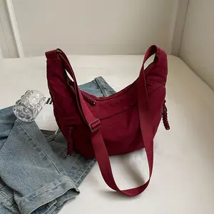 8 Colors Handmade Baggu Crescent Bag / Shoulder Bag, Hobo Sling Bag - Stylish & Functional baggu  shoulder bag