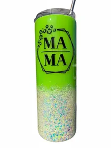 20 skinny MAMA glitter epoxy tumbler